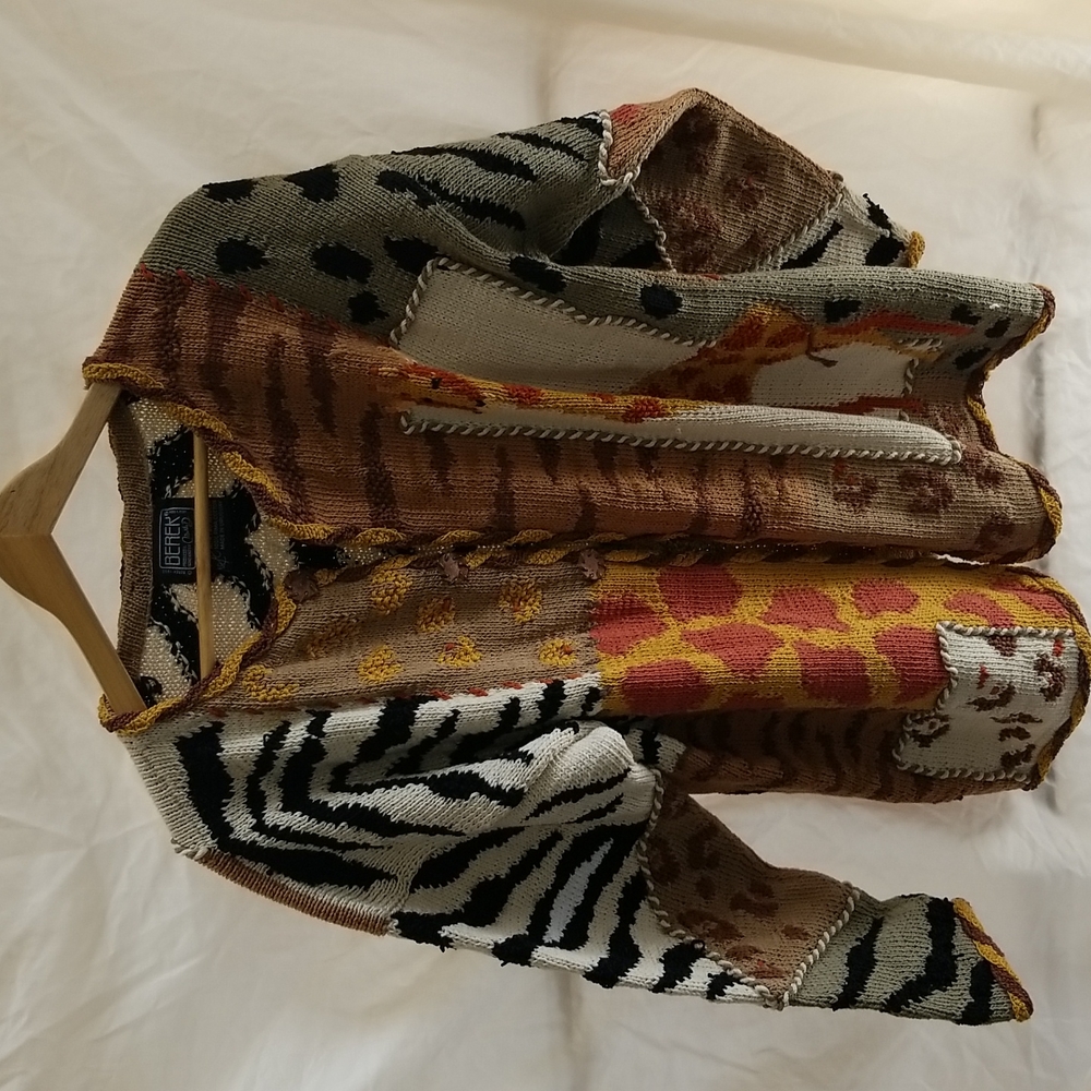 Berek animal print themed cardigan